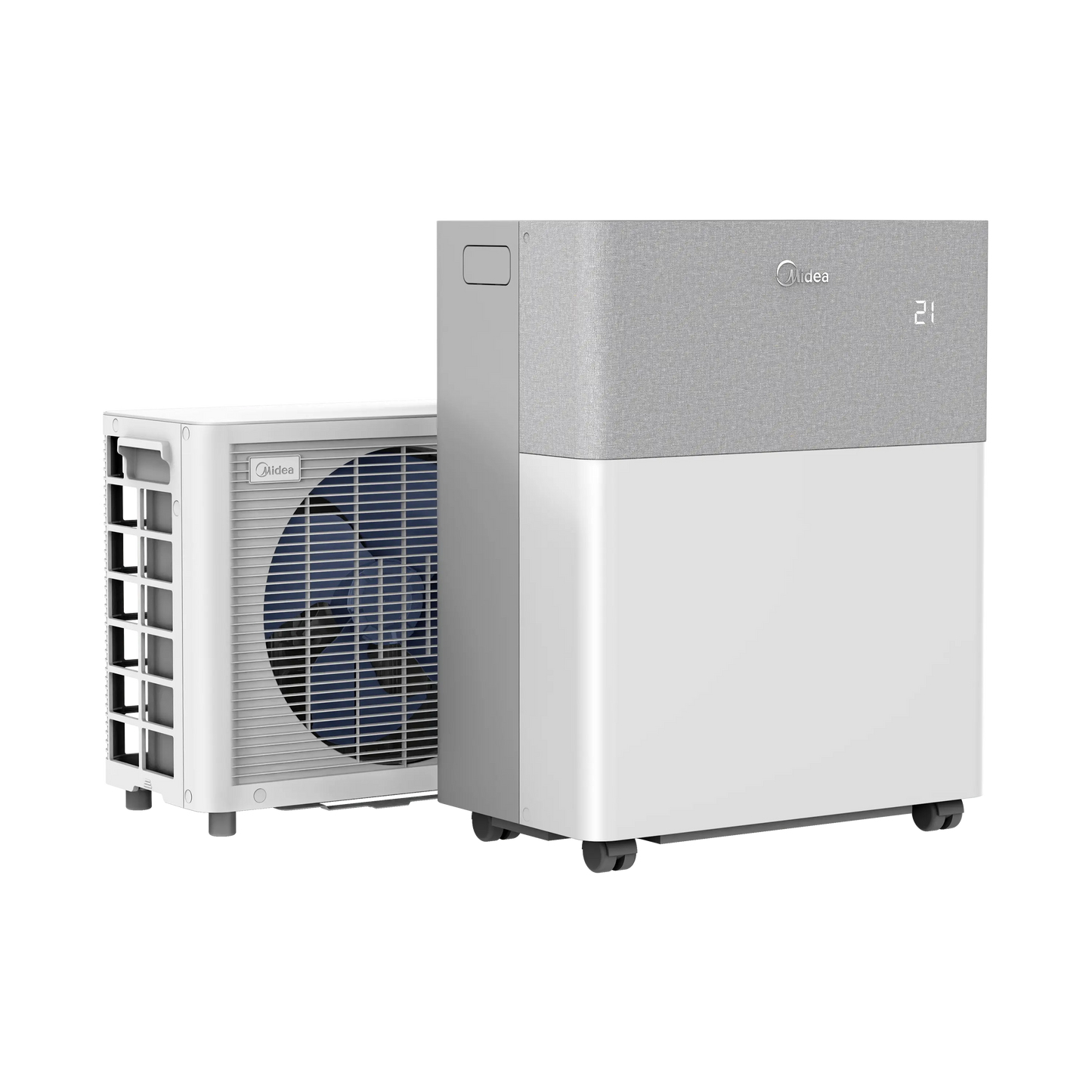 Midea Portasplit 12000 BTU Mobile Air Conditioner, Cooling A++/Heating A+, 42m², 39dB Silent Mode