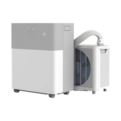 Midea Portasplit 12000 BTU Mobile Air Conditioner, Cooling A++/Heating A+, 42m², 39dB Silent Mode